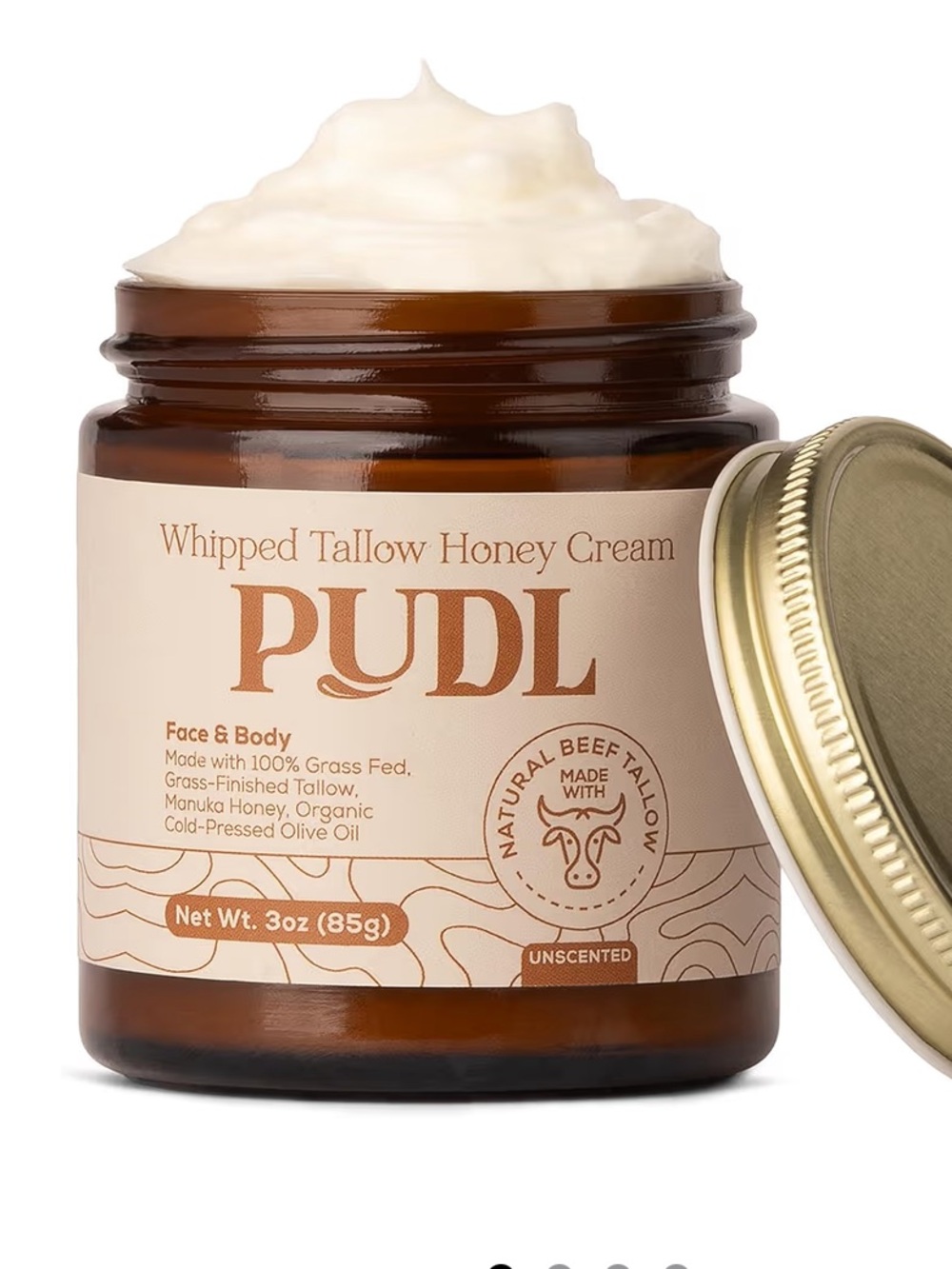 PUDL Whipped Tallow Honey Cream - Cream/Tan